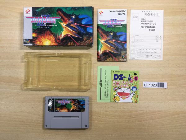 UF1323 Gradius III 3 Nemesis BOXED SNES Super Famicom Japan