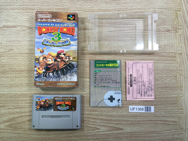 UF1368 Super Donkey Kong Country 3 BOXED SNES Super Famicom Japan