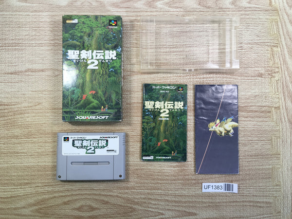 UF1383 Seiken Densetsu 2 Secret of Mana BOXED SNES Super Famicom Japan