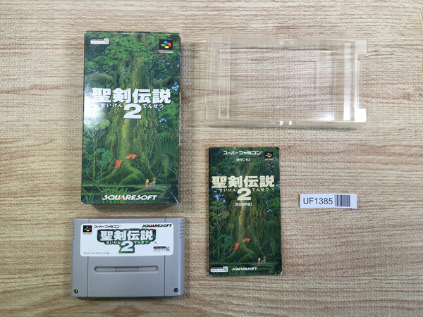 UF1385 Seiken Densetsu 2 Secret of Mana BOXED SNES Super Famicom Japan