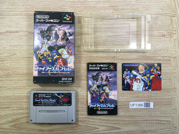 UF1386 Fire Emblem Monshou no Nazo BOXED SNES Super Famicom Japan