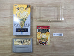 UF1388 Populous 2 Trials of the Olympian Gods BOXED SNES Super Famicom Japan