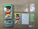UF1400 Crayon Shinchan Arashi wo Yobu Enji BOXED SNES Super Famicom Japan