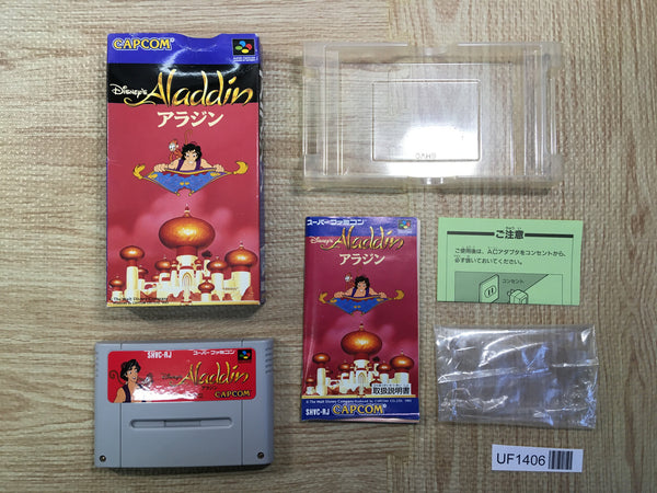 UF1406 Aladdin BOXED SNES Super Famicom Japan