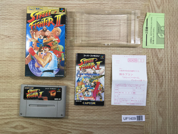 UF1409 Street Fighter II 2 BOXED SNES Super Famicom Japan