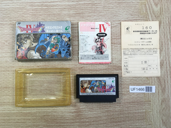 UF1466 Dragon Quest IV 4 BOXED NES Famicom Japan