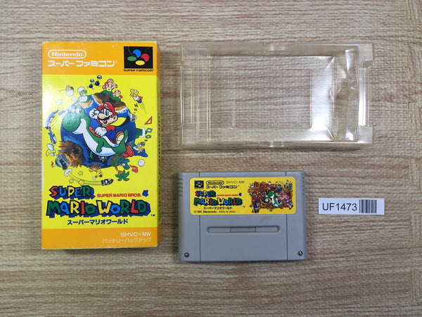 UF1473 Super Mario World BOXED SNES Super Famicom Japan