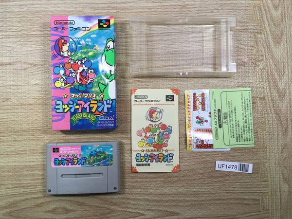 UF1478 Super Mario World 2 Yoshi's Island BOXED SNES Super Famicom Japan