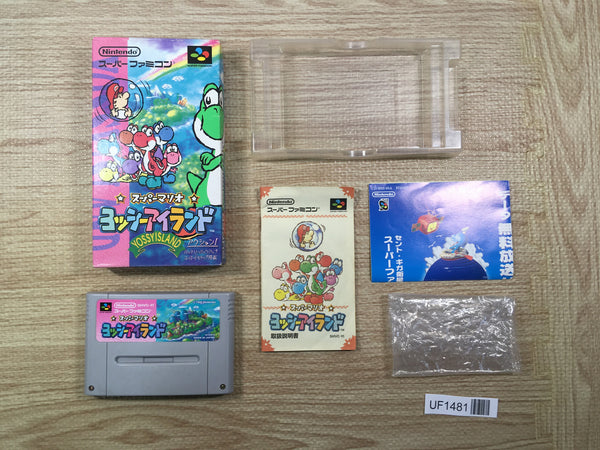 UF1481 Super Mario World 2 Yoshi's Island BOXED SNES Super Famicom Japan