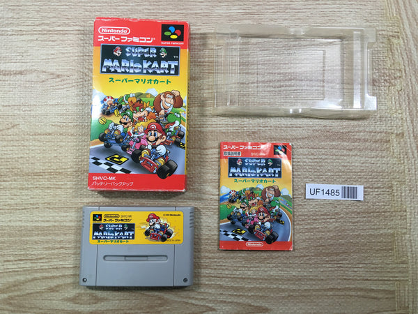 UF1485 Super Mario Kart BOXED SNES Super Famicom Japan