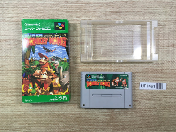 UF1491 Super Donkey Kong Country BOXED SNES Super Famicom Japan