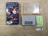 UF1493 Dragon Quest 1 & 2 BOXED SNES Super Famicom Japan