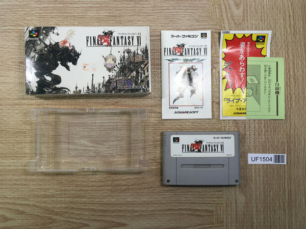 UF1504 Final Fantasy VI 6 BOXED SNES Super Famicom Japan