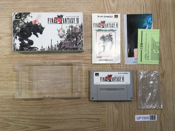 UF1505 Final Fantasy VI 6 BOXED SNES Super Famicom Japan