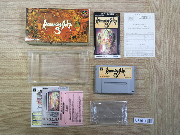 UF1511 Romancing Sa Ga 3 BOXED SNES Super Famicom Japan