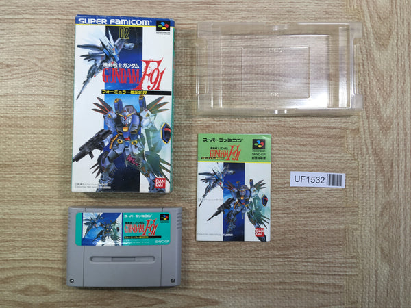 UF1532 Gundam F91 Formula Senki 0122 BOXED SNES Super Famicom Japan