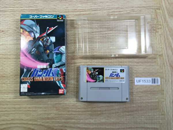 UF1533 Kidou Senshi Gundam Cross Dimension 0079 BOXED SNES Super Famicom Japan