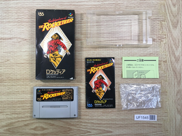 UF1545 The Adventures of the Rocketeer BOXED SNES Super Famicom Japan