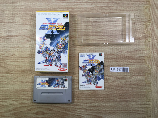 UF1547 Super Gachapon World SD Gundam X BOXED SNES Super Famicom Japan