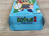 UF1555 GamblerJikoChuushinha2 DoraponQuest Mahjong BOXED SNES Super Famicom Japan
