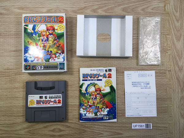 UF1561 RPG Tsukuru 2 Maker BOXED SNES Super Famicom Japan