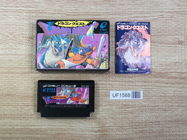 UF1588 Dragon Quest 1 BOXED NES Famicom Japan