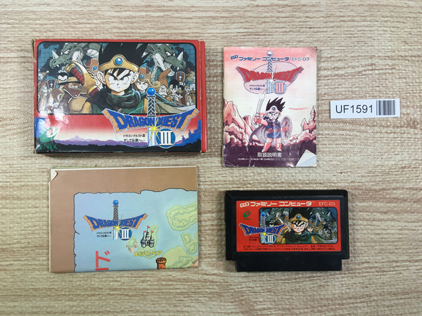 UF1591 Dragon Quest III 3 BOXED NES Famicom Japan