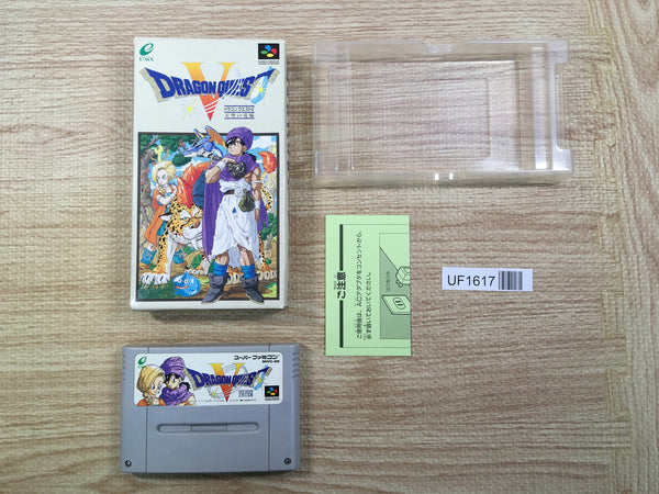UF1617 Dragon Quest V 5 BOXED SNES Super Famicom Japan