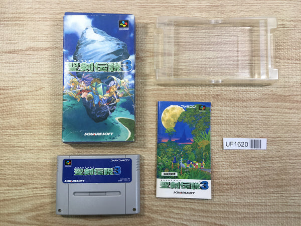 UF1620 Seiken Densetsu 3 Secret of Mana BOXED SNES Super Famicom Japan