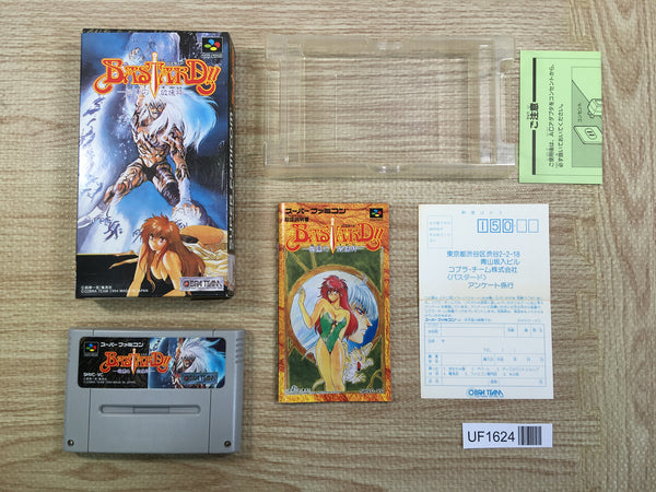 UF1624 Bastard!! Ankoku no Hakaishin BOXED SNES Super Famicom Japan