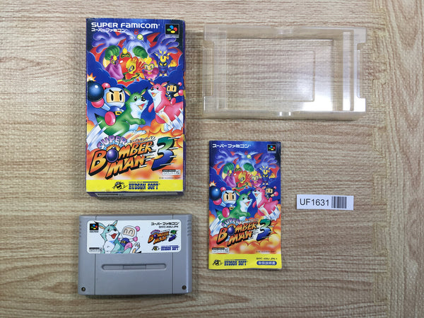 UF1631 Super Bomberman 3 BOXED SNES Super Famicom Japan