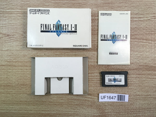 UF1647 Final Fantasy I II 1 2 Advance BOXED GameBoy Advance Japan