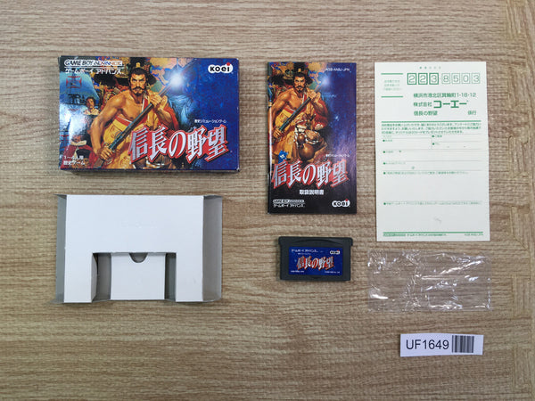 UF1649 Nobunaga no Yabou BOXED GameBoy Advance Japan