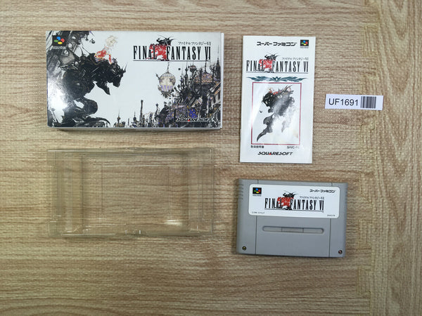 UF1691 Final Fantasy VI 6 BOXED SNES Super Famicom Japan