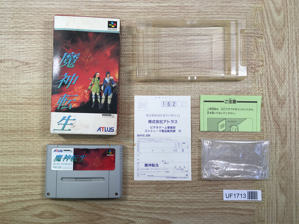 UF1713 Majin Tensei BOXED SNES Super Famicom Japan