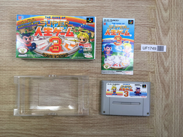 UF1749 The Game of Life Super Jinsei Game 3 BOXED SNES Super Famicom Japan