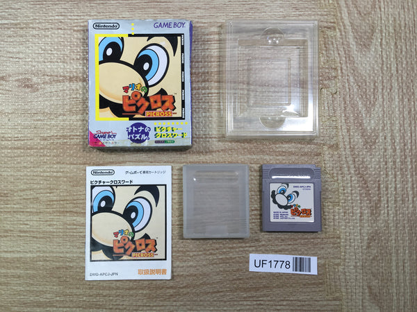 UF1778 Mario's Picross BOXED GameBoy Game Boy Japan