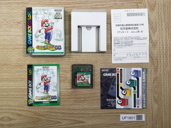 UF1801 Mario Golf GB BOXED GameBoy Game Boy Japan