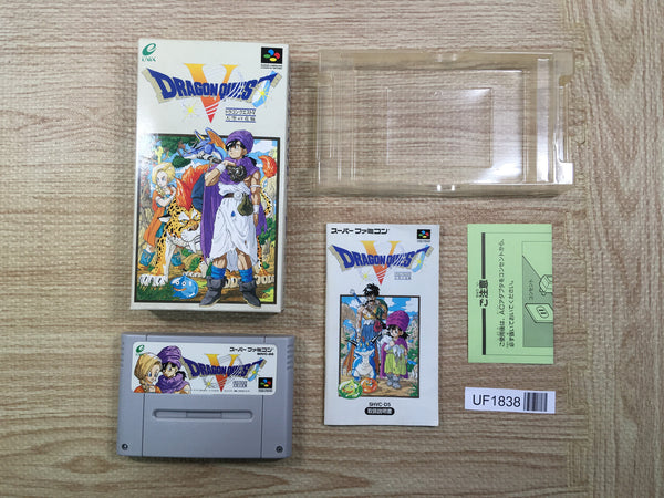 UF1838 Dragon Quest V 5 BOXED SNES Super Famicom Japan