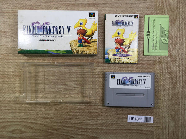 UF1841 Final Fantasy 5 V BOXED SNES Super Famicom Japan