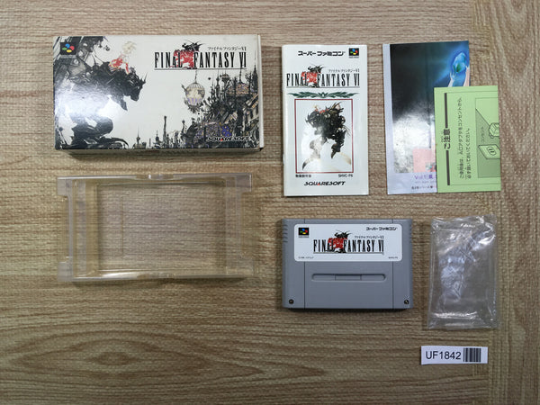 UF1842 Final Fantasy VI 6 BOXED SNES Super Famicom Japan