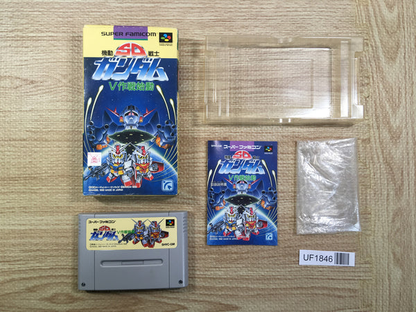 UF1846 SD Kidou Senshi Gundam V Sakusen Shidou BOXED SNES Super Famicom Japan
