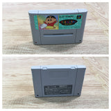 UF1855 Crayon Shinchan Arashi wo Yobu Enji BOXED SNES Super Famicom Japan