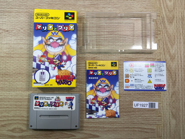 UF1927 Mario & Wario BOXED SNES Super Famicom Japan