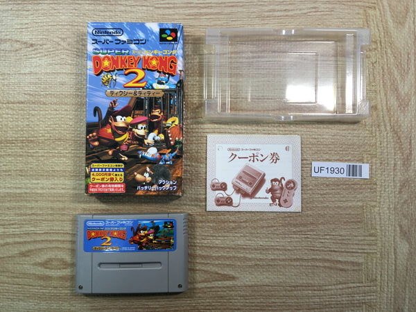 UF1930 Super Donkey Kong Country 2 BOXED SNES Super Famicom Japan