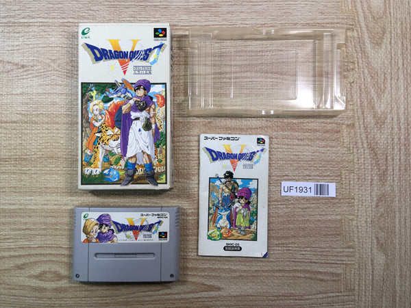 UF1931 Dragon Quest V 5 BOXED SNES Super Famicom Japan