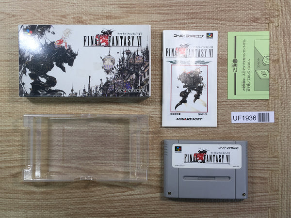 UF1936 Final Fantasy VI 6 BOXED SNES Super Famicom Japan