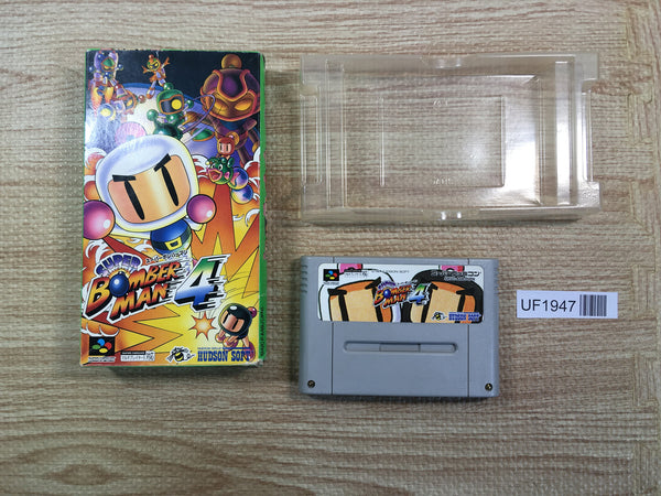 UF1947 Super Bomberman 4 BOXED SNES Super Famicom Japan