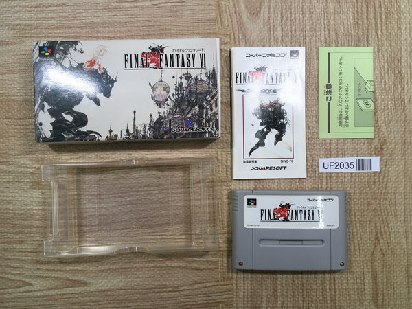 UF2035 Final Fantasy VI 6 BOXED SNES Super Famicom Japan