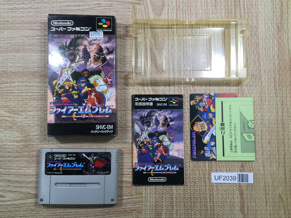UF2039 Fire Emblem Monshou no Nazo BOXED SNES Super Famicom Japan